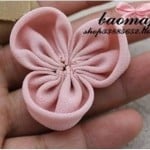 DIY nice fabric flower hair clip-00-05