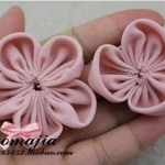 DIY nice fabric flower hair clip-00-06