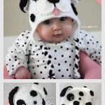 Dalmatian Dog Baby Hat Free Crochet Pattern