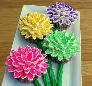 How to make Marshmallow Flower Cupcakes