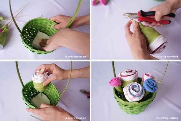 DIY Baby Clothes Bouquet