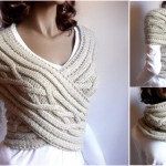 DIY Chic Cable Knit Cowl and Sweater in One