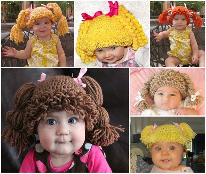 DIY Crochet Cabbage Patch Doll Inspired Hat