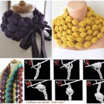 Crochet Puff Ball Scarf