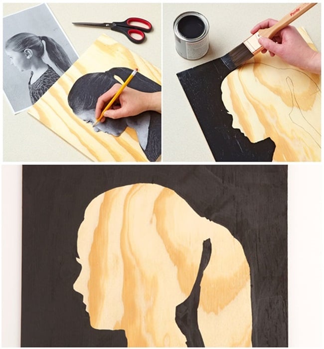 DIY Easy Silhouette Wall Art