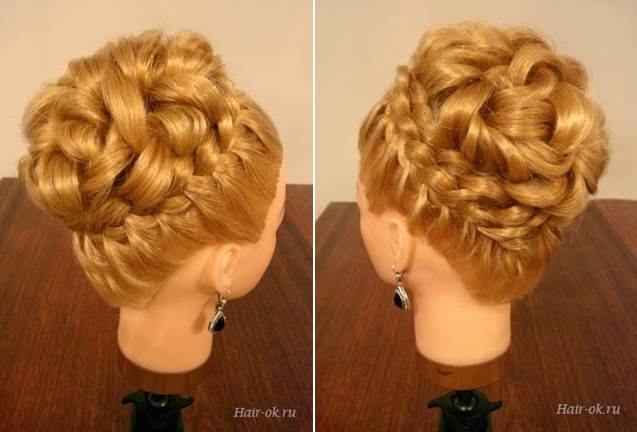 DIY Elegant Hairstyle With Braids and Curls