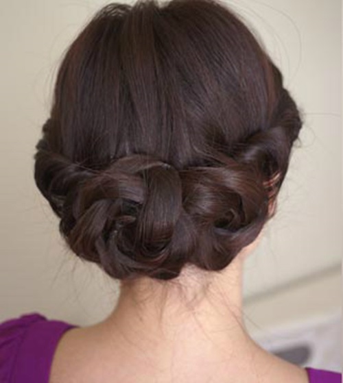 DIY Simple and Awesome Twisted Updo Hairstyle