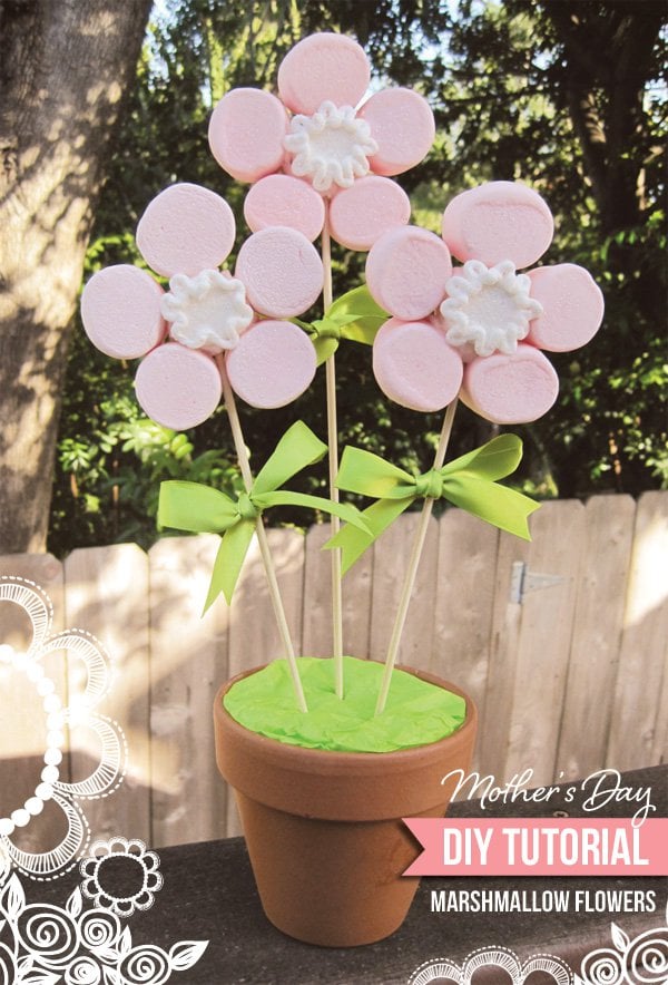 Mothers Day Marshmallow Flower Pops