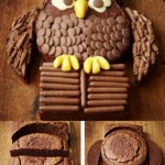 Chocolate owl cake
