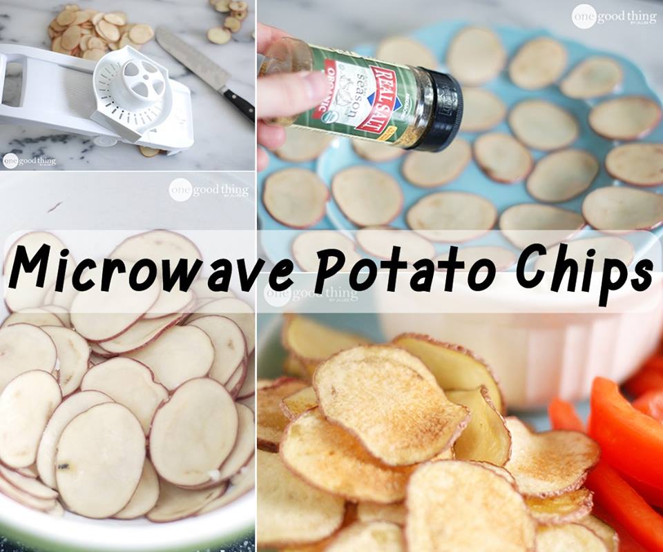 DIY Homemade Microwave Potato Chips