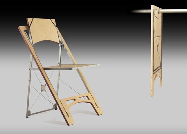 A chair that you can fold away into your closet once you're done using it.