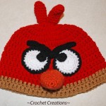 Animal Hat Crochet Patterns-Angry Bird