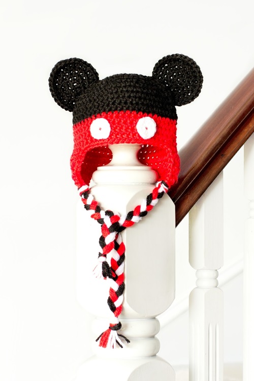 Animal Hat Crochet Patterns-Mickey Mouse