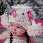 Animal Hat Crochet Patterns-Paris the Poodle hat