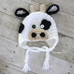 Animal Hat Crochet Patterns-cow