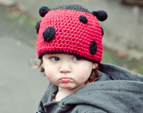Animal Hat Crochet Patterns-ladybug