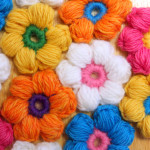 Crochet 6 Petal Puff Stitch Flower