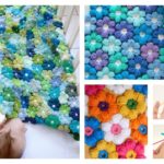 Petal Puff Stitch Flower Blanket