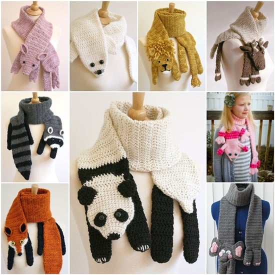 DIY Crochet Fashion Animal Scarves