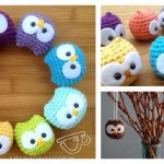 DIY Crochet Baby Owl Ornaments