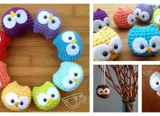 DIY Crochet Baby Owl Ornaments