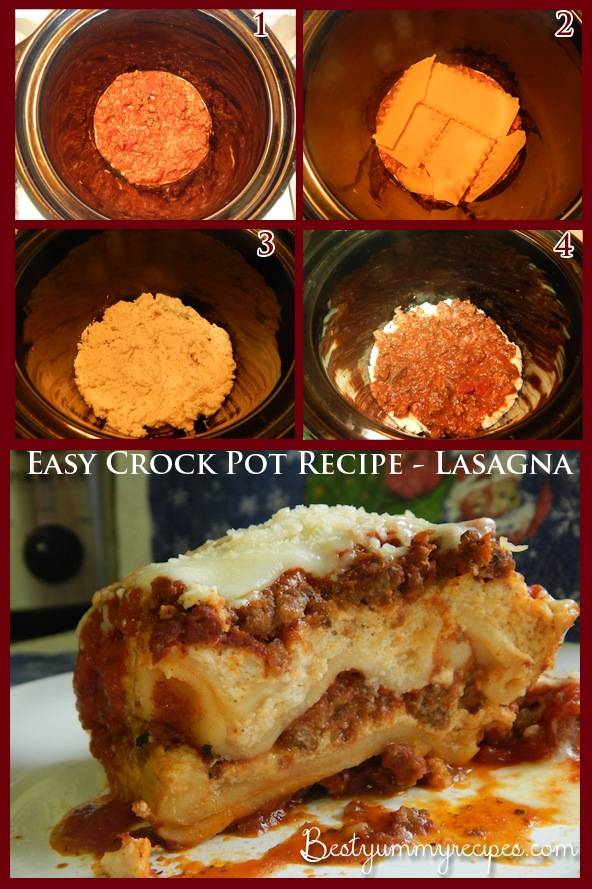 DIY Easy Crock Pot Lasagna recipe