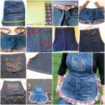 DIY Farm Girl Apron from Recycled Jeans