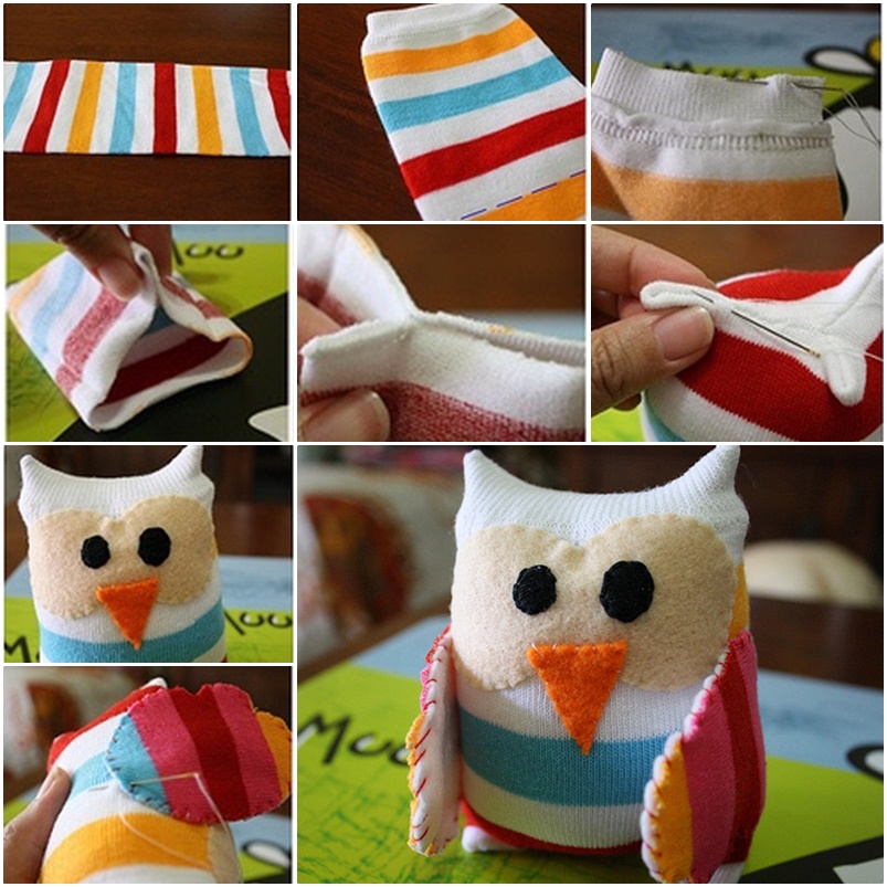 DIY Cute Sock Owl
