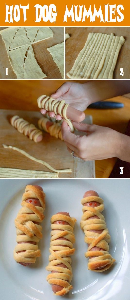 Halloween-Snack-Ideas-hot-dog-mummies