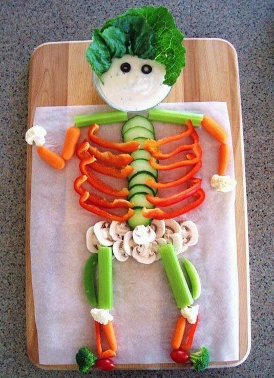 Halloween-Snack-Ideas-veggie-skeleton