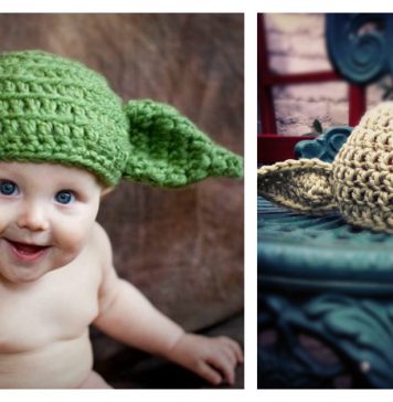 How to Crochet Yoda Hat with Free Pattern