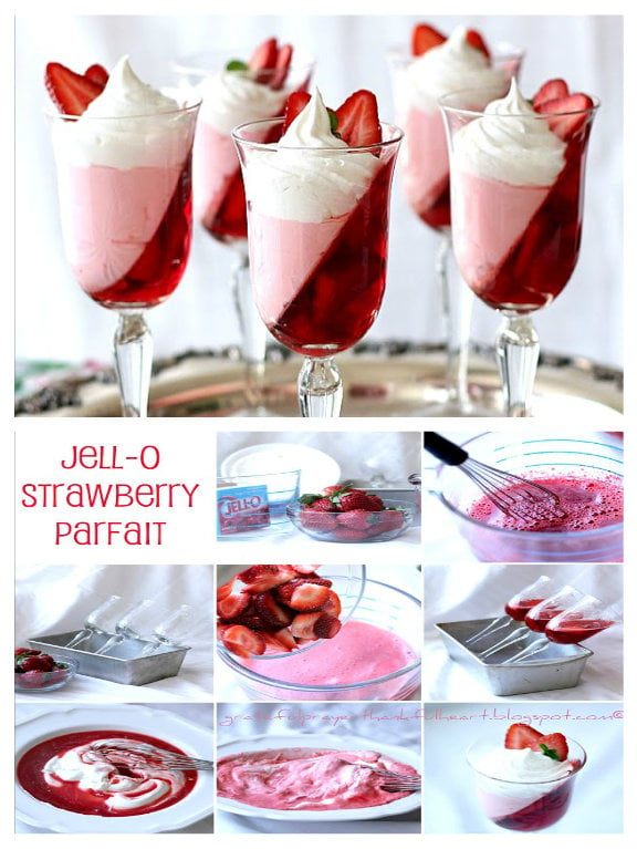 Jell-O Strawberry Parfait