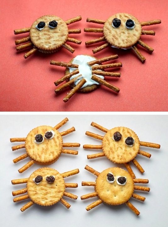 Non-Candy-Halloween-Snack-Ideas-spider-crackers