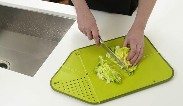 Slice, chop & drain with a Foldable Chopping Board-1