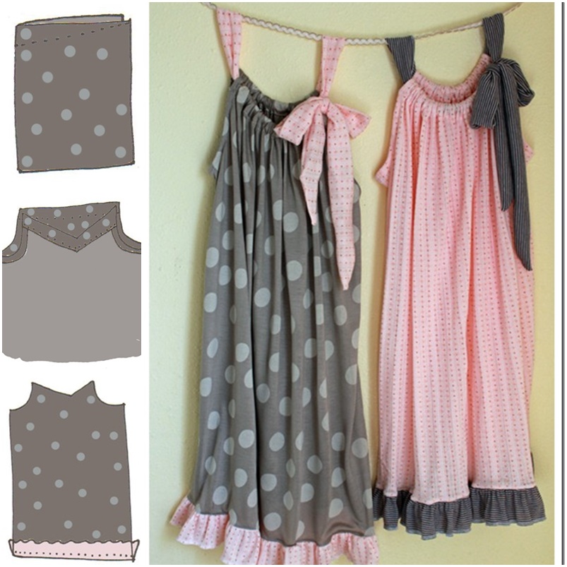 DIY Pretty Nightgowns from Old Pillowcases