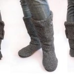 easy-and-cuddly-diy-ideas-for-recycling-old-Sweater Boots-1