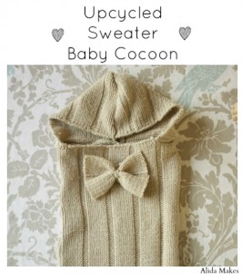 Upcycled Sweater Baby Cocoon