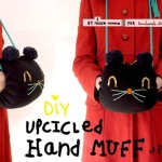 easy-and-cuddly-diy-ideas-for-recycling-old-Sweater kitty hand warmer pocket pouch