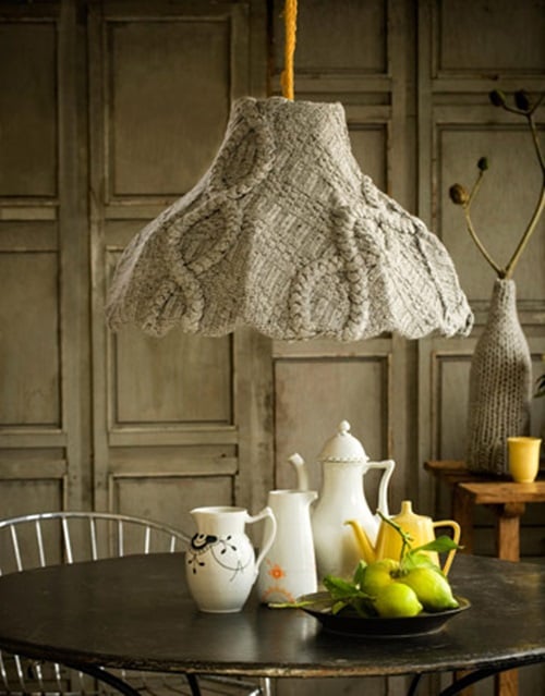 old Sweater lamp shade