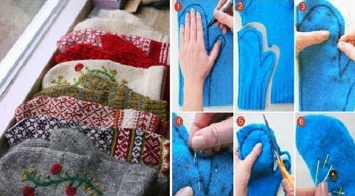 Make Mittens From Old Sweaters