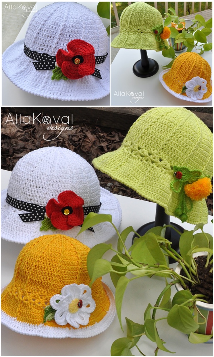 DIY Crochet Cute hats with Free Pattern
