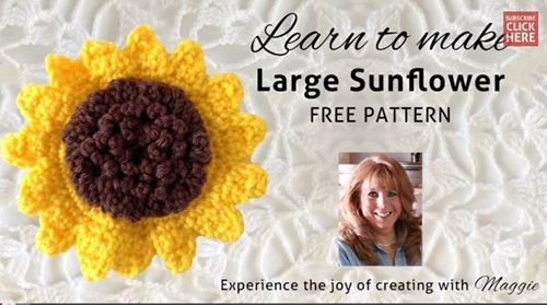 DIY Crochet Sunflower Pattern