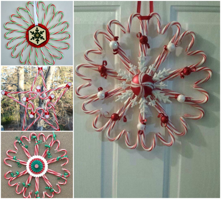 DIY Candy Cane Christmas Wreath