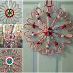 DIY Candy Cane Christmas Wreath