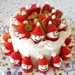 Adorable Strawberry Santa Cake