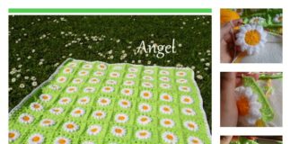 Crochet Daisies Flower Blanket Free Pattern