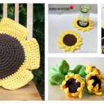 DIY Crochet Sunflower Free Pattern f