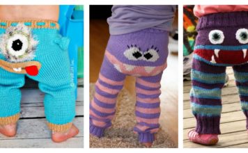 DIY Knit Monster Pants With Patterns