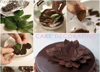 Leaf Chocolate Cake