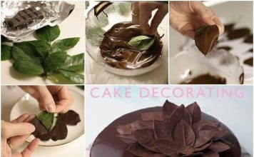 Leaf Chocolate Cake